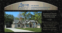 Desktop Screenshot of legacyhomesofmedina.com